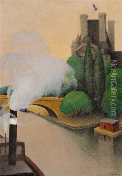 Le Pont Royal, Paris Oil Painting -  Tobeen