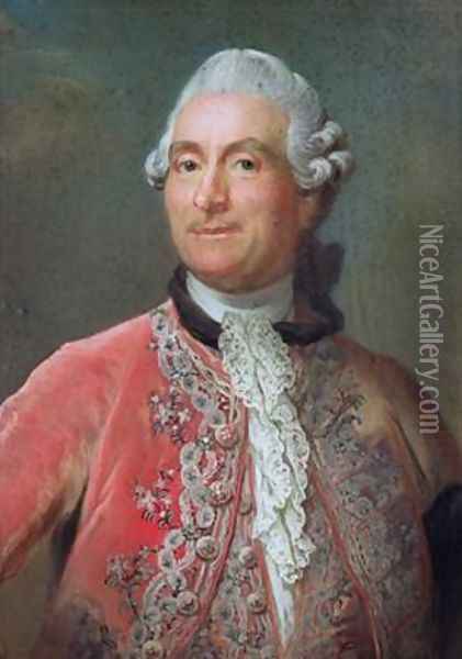Charles Gravier 1719-87 Count of Vergennes 1771-74 Oil Painting - Gustav Lundberg