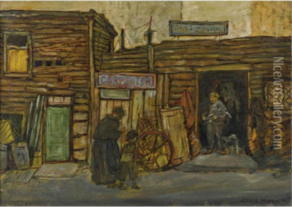Vendors' Row Oil Painting - Jerome Myers