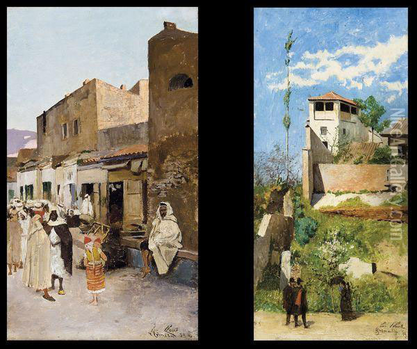 Quartier Arabe A Tlemcen Oil Painting - Emile Claus