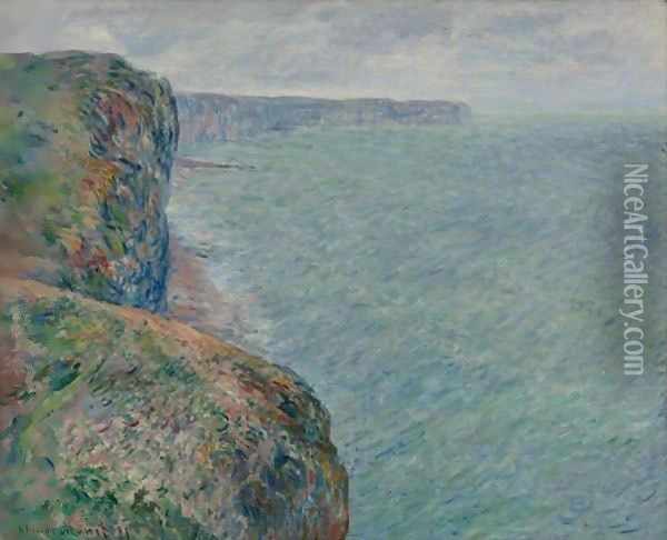 La Mer Vue Des Falaises Oil Painting - Claude Oscar Monet