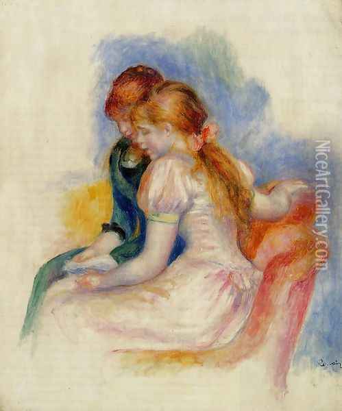 The Reading Oil Painting - Pierre Auguste Renoir