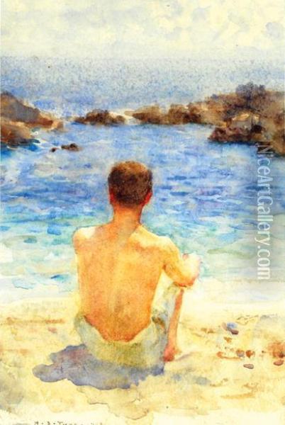 Boy Oil Painting - Henry Scott Tuke