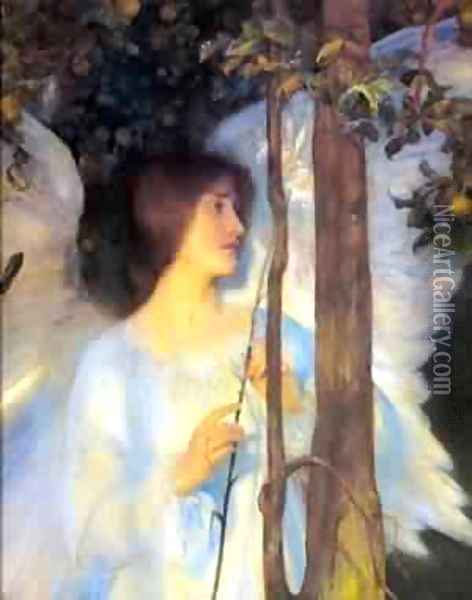 The Cloister Of The Bell Oil Painting - Arthur Hacker