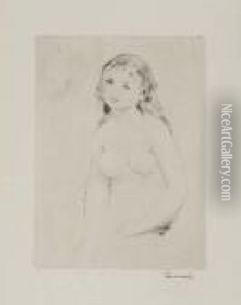 Etude Pour Une Baigneuse Oil Painting - Pierre Auguste Renoir