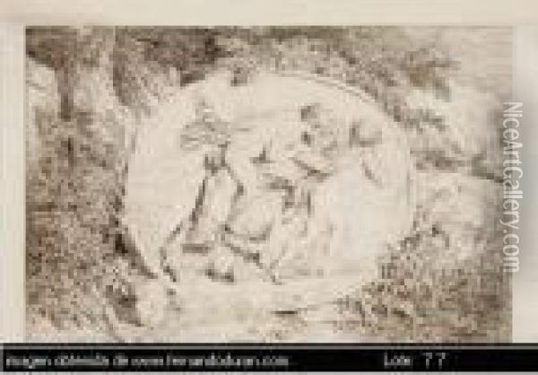 Descripcion De La Obra: Oil Painting - Jean-Honore Fragonard