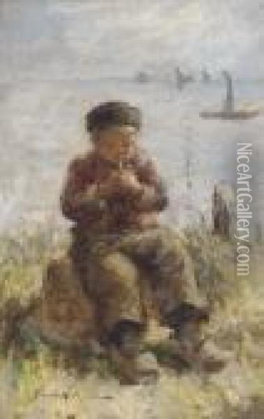 A Dutch Boy Oil Painting - Robert Gemmell Hutchison