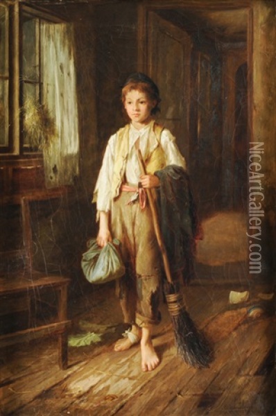 Der Kleine Kaminfeger Oil Painting - Edmund Aubrey Hunt