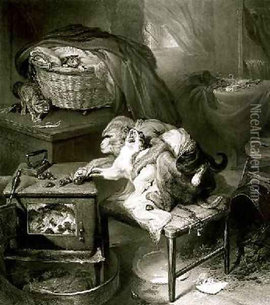 The Cats Paw 2 Oil Painting - Sir Edwin Henry Landseer