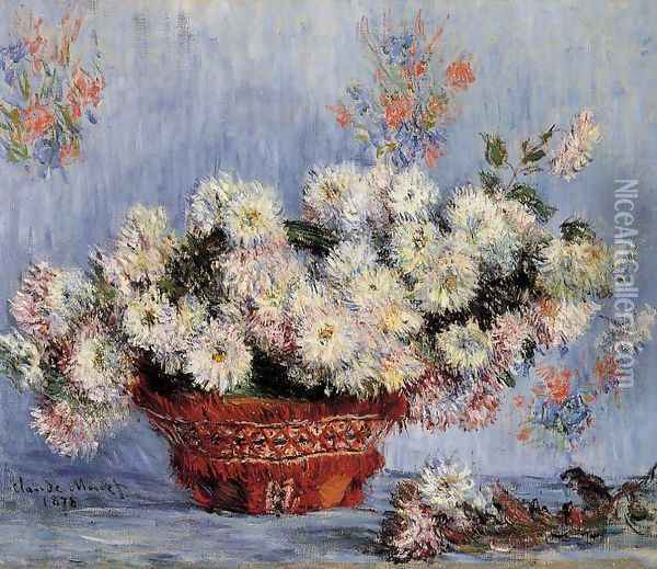 Chrysanthemums2 Oil Painting - Claude Oscar Monet