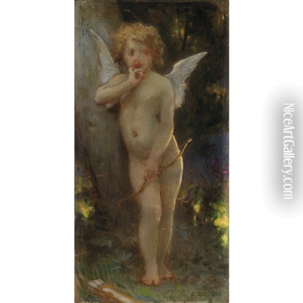 Cupidon Oil Painting - Guillaume Seignac