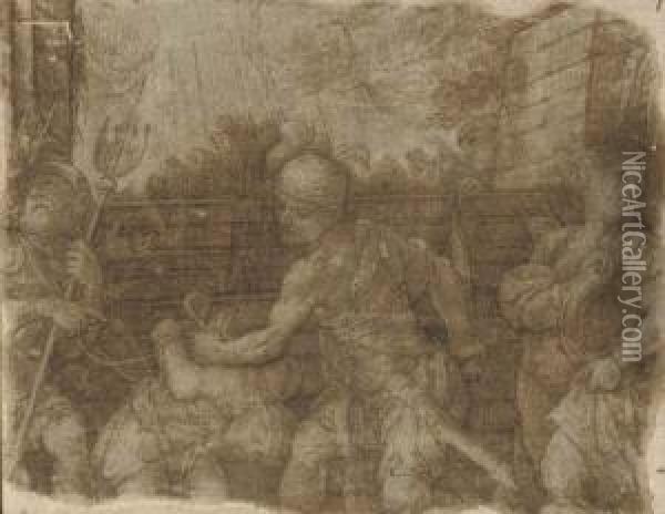 The Beheading Of Saint John The Baptist Oil Painting - Ferrau Fenzoni