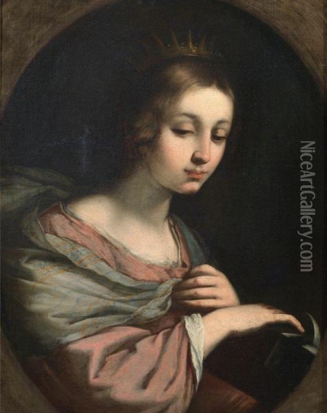Santa Caterina D'alessandria Oil Painting - Onorio Marinari