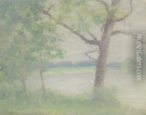 Summer Landscape Oil Painting - Frederick Oakes Sylvester