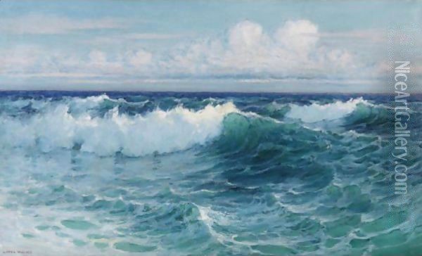 Breaking Waves Oil Painting - Lionel Walden