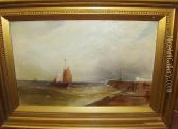 Whitby, And Hastings Oil Painting - Gustave de Breanski