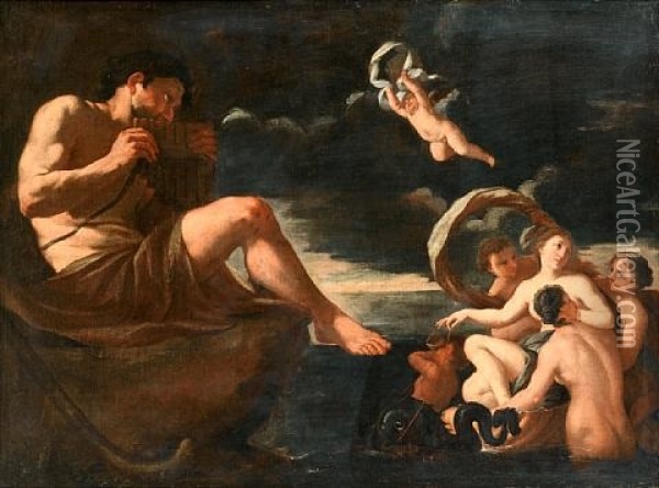 Polyphemus And Galatea Oil Painting - Johann Carl Loth