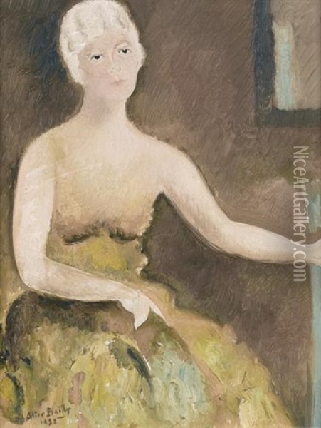 Elegante Avec Robe Oil Painting - Alice Bailly