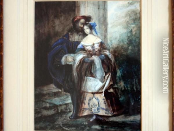 Manner Of Richard Parkes Bonnington Oil Painting - Richard Parkes Bonington