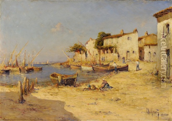 St Cyr De Provence Oil Painting - Henri Malfroy-Savigny