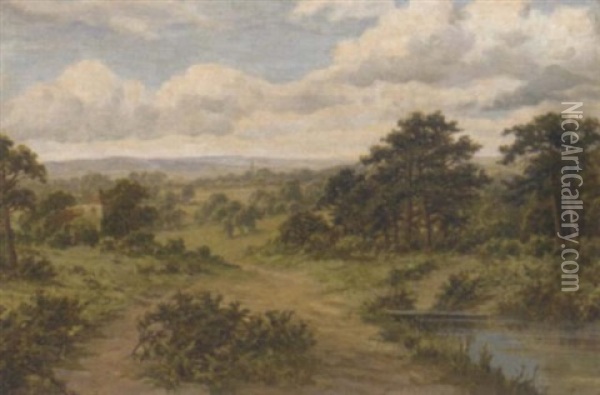 The Bridle Path Oil Painting - John Clayton Adams