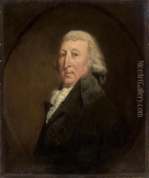 Portrait Of A Gentleman, Traditionally Identified As James Scott(1733-1814) Oil Painting - Thomas Beach