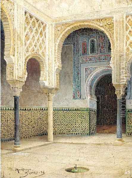 Montenegro y Capel, Seville Oil Painting - Spanish School