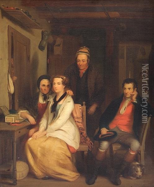 The Anxious Suitor Oil Painting - John Fraser