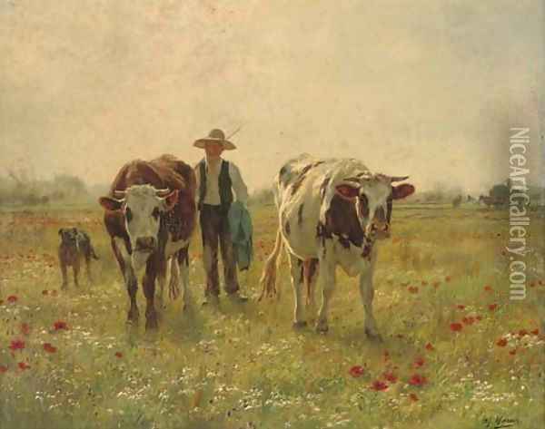 Homeward bound Oil Painting - Adolphe Charles Marais