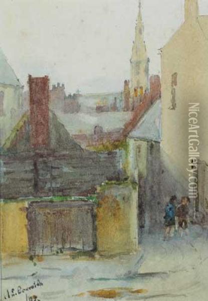 Sketch At Ennis, County Clare Oil Painting - Janie M. Beamish