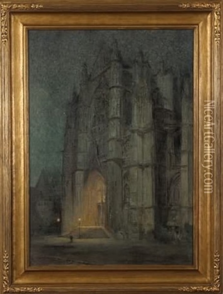 Beauvais, Cathedral Oil Painting - Colin Campbell Cooper