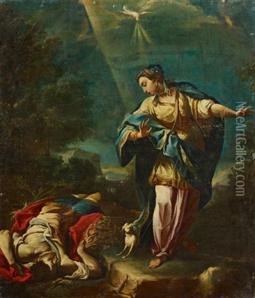 Rinaldo Und Armida Oil Painting - Giuseppe Varotti