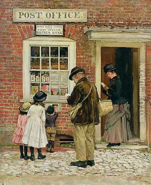 The Village Shop, 1887 Oil Painting - James Charles