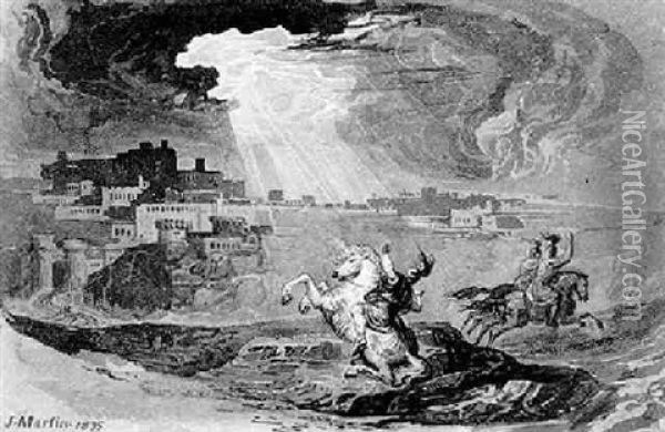The Conversion Of St. Paul Oil Painting - John Martin