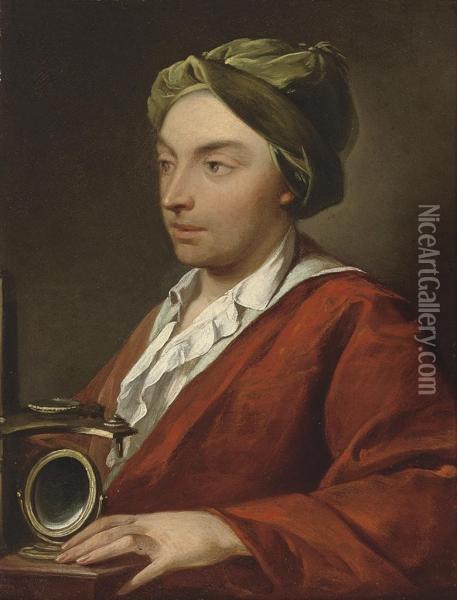 Portrait Of A Gentleman Oil Painting - Domenico Corvi