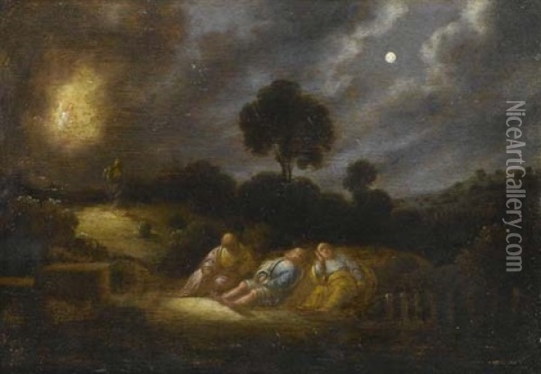 Christus Am Olberg Oil Painting -  Rembrandt van Rijn