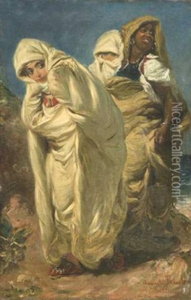 Femmes De Tanger Oil Painting - Edme Alexis Alfred Dehodencq