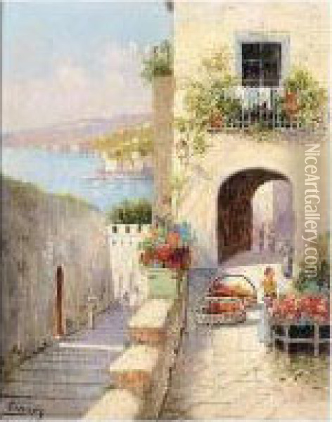 The Flower Market Oil Painting - Gianni