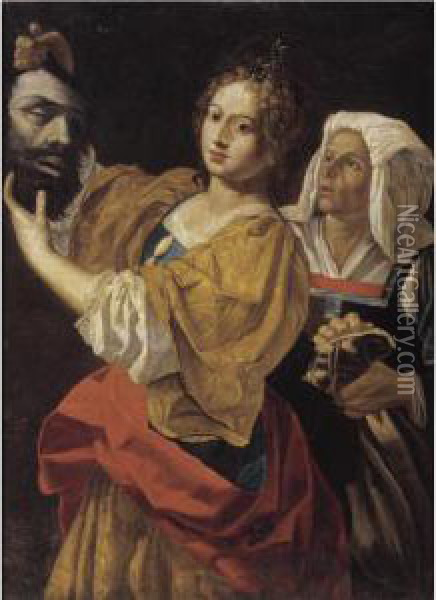 Judith And The Head Of Holofernes Oil Painting - Cristofano Allori