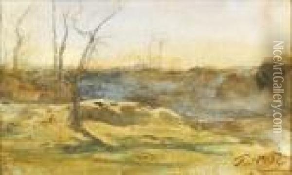 Paysage Oil Painting - Francois Auguste Ravier