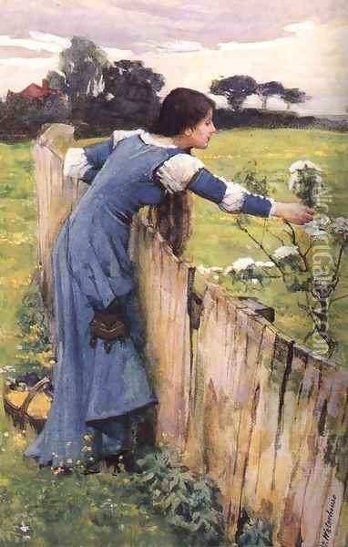 The Flower Picker Oil Painting - John William Waterhouse
