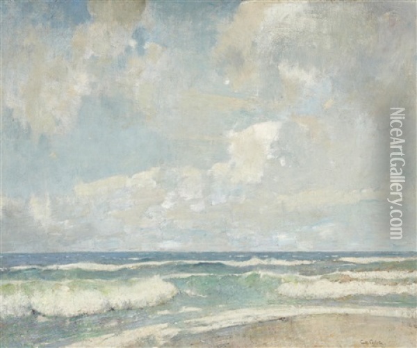 Opaline Sea Oil Painting - Emil Carlsen