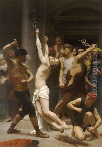 The Flagellation Of Christ Oil Painting - William-Adolphe Bouguereau