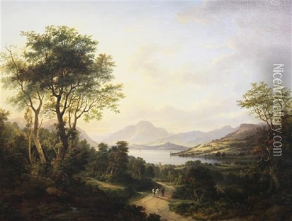 A Lakeland View Oil Painting - Jane Nasmyth