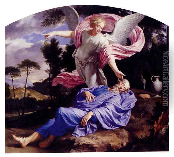 Elijah's Dream Oil Painting - Philippe de Champaigne