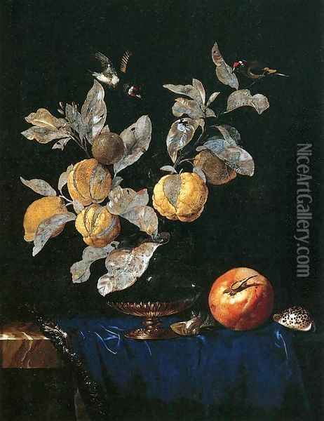Still-Life with Fruit 2 Oil Painting - Willem Van Aelst
