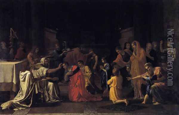 The Seven Sacraments- Confirmation 1645 Oil Painting - Nicolas Poussin