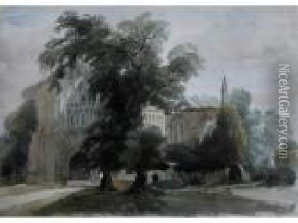 Abbey Ruins Oil Painting - Peter de Wint