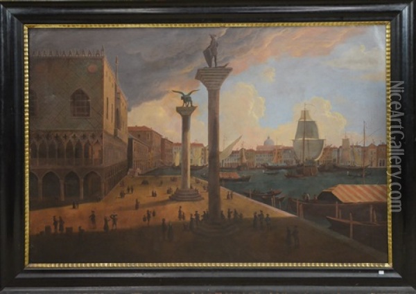 Vue De Venise Oil Painting - Alfred Pollentine
