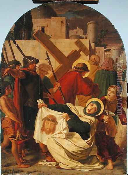 The Carrying of the Cross Oil Painting - Johann von Schraudolph